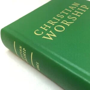 An image of a green hardback book on a white background