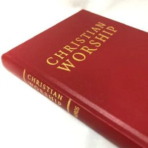 An image of a red hardback book on a white background