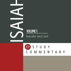Charcoal and red design with the title Isaiah in white