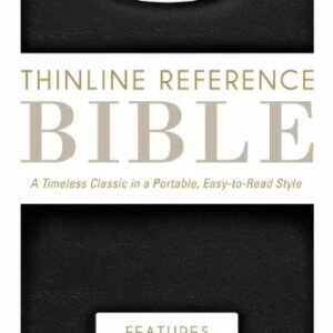 KJV Thinline Reference Bible, Black Bonded Leather