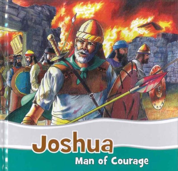 A book cover with an illustration depicting Joshua the Bible character