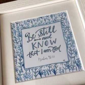 Framed Print - Be Still and Know