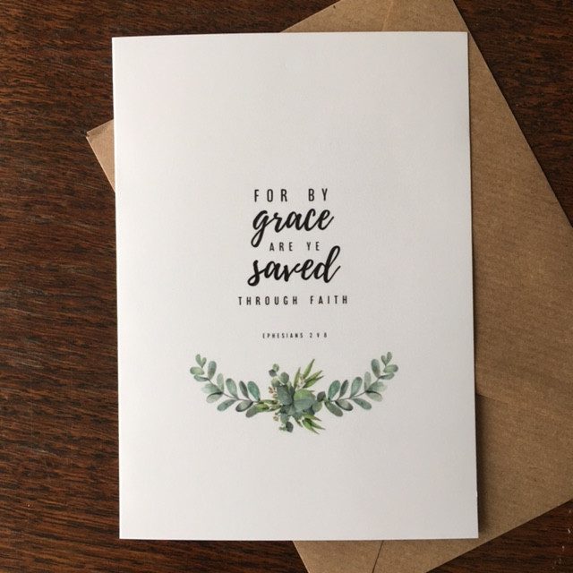 For by Grace & Rejoice in Hope - Pack of 2 Greetings Cards
