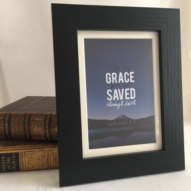 Framed Print - For by Grace