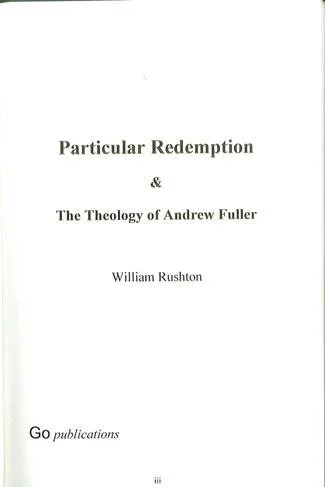 Particular Redemption