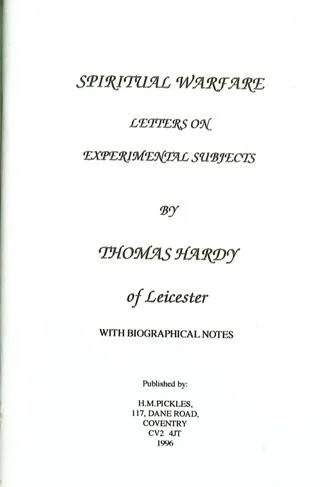 Spiritual Warfare:Letters on Experimental Subjects