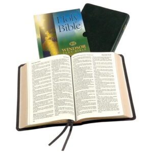 KJV Windsor Text Bible, Black Calfskin