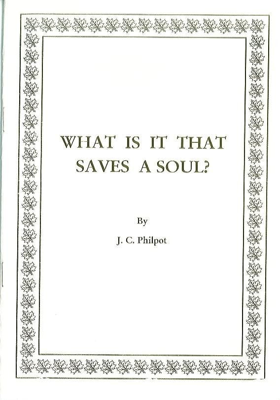 What is it that saves a soul?