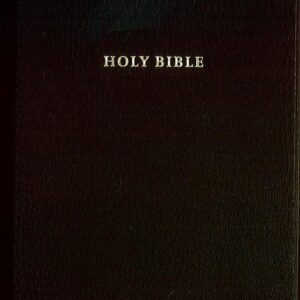 KJV Clarion Reference Edition, Black Calf Split Leather