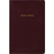 KJV Personal Size, Giant Print, Reference Bible,  Burgundy Bonded Leather