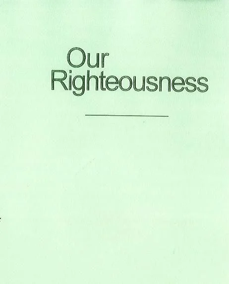 Our Righteousness