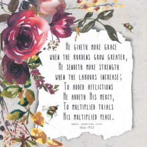 He Giveth More Grace - Greeting Card