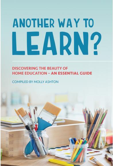 A book cover with a photo of a table covered in craft supplies