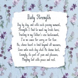Daily Strength - Greetings Card