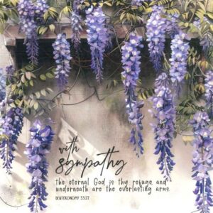 With Sympathy - Greetings Card