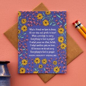 What a Friend We Have in Jesus - Hymn Greetings Card