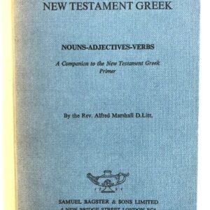 Classified Word Book, New Testament Greek