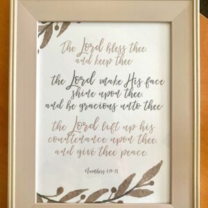 The Lord Bless Thee - Framed Print