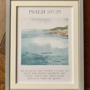 He Maketh the Storm a Calm - Framed Print