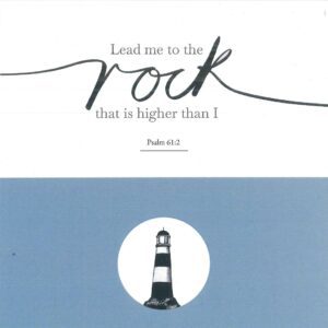 Greetings Card - Lead Me to the Rock