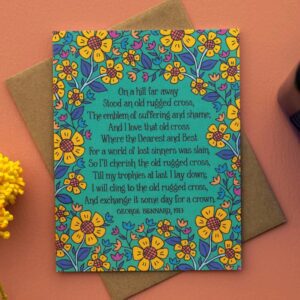The Old Rugged Cross - Hymn Greetings Card