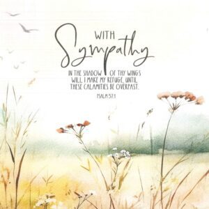 With Sympathy - Greetings Card