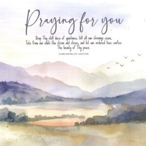 Praying for you - Greetings Card