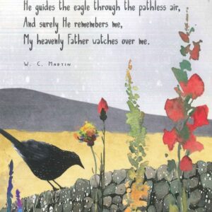 Postcard - The Lord is my Strength/He makes the rose