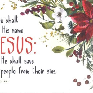 Christmas Postcard - Thou shalt call His name/Was it for me