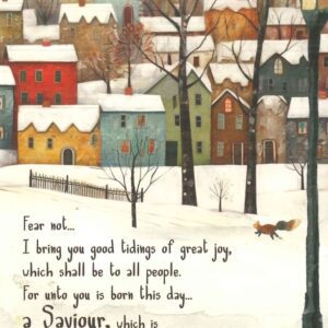 Christmas Postcard - Fear not/Thanks be unto God